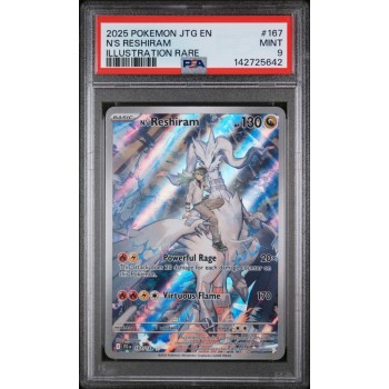 N””s Reshiram - Journey Together - English 2025- #167 - PSA MINT 9 - Pokemon Graded Card 
