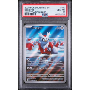 Delibird - Mega Evolution - English2025 - #152/132 - PSA GEM MINT 10 - Pokemon Graded Card