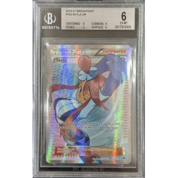 Skyla UR -  XY Breakpoint - English 2016 - #122 - BGS EX-MT 6 - Pokemon Graded Card