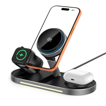 Tech-Protect Ασύρματος Φορτιστής (QI2.2) A51 Arcticboost 3in1 Magnetic Magsafe 25W - Black