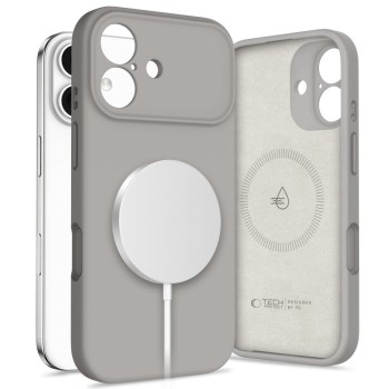 Θήκη Σιλικόνης Tech-Protect με Magsafe για iPhone 17 - Stone Grey