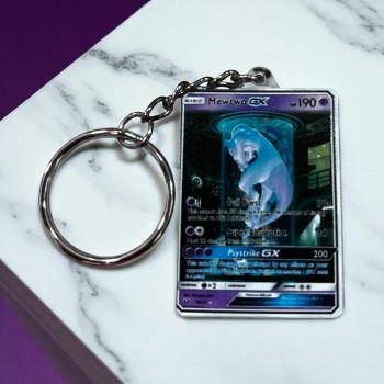Μπρελόκ Pokemon Card Style Acrylic Collection Keychain - Mewtwo GX