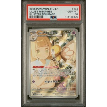 Lillie”s Ribombee - Journey Together - English 2025 - #164 - PSA GEM MT 10 - Pokemon Graded Card