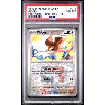 Pidgey - 151 - English 2023 - #016 - PSA GEM MT 10 - Pokemon Graded Card