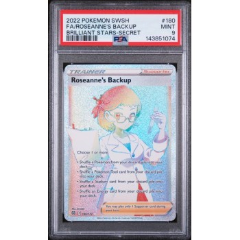 Roseanne”s Backup - Brilliant Stars - English 2022 - #180 - PSA MINT 9 - Pokemon Graded Card
