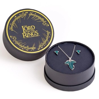 Σετ Κοσμημάτων: The Lord of the Rings - Leaf of Lorien Gift Set (Κολιέ Και Σκουλαρίκια) 