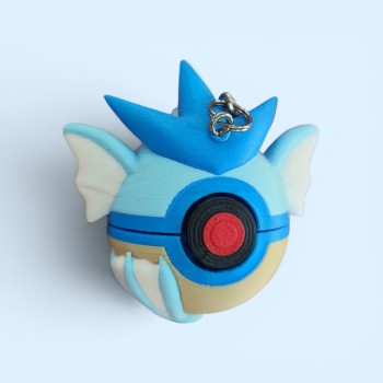 Pokemon 3D Printed Keychain Pokéball - Gyarados
