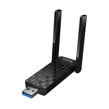 Hoco HI34 Αντάπτορας Δικτύου USB με Ασύρματη Σύνδεση Wi-Fi 600Mbps - Μαύρο