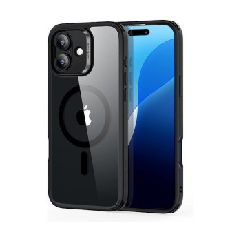 Θήκη Σιλικόνης ESR Classic Hybrid Case (Halolock) για iPhone 16 - Clear Black