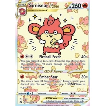 Simisear VSTAR (Crown Zenith /159) (Special Illustration Rare) English - Near Mint