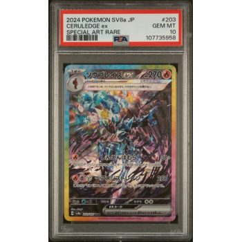 Ceruledge - Terastal Festival EX - Japanese 2024 - #203 - PSA GEM MT 10 - Pokemon Graded Card