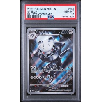 Steelix #150 - Mega Evolution 2025 - Illustration Rare - PSA 10 GEM MINT - English