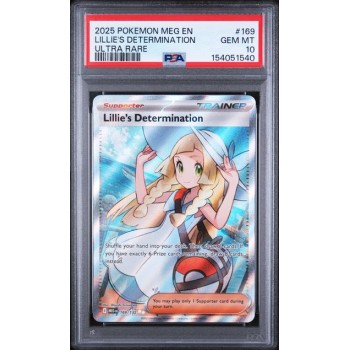 Lillie”s Determination #169 - Mega Evolution 2025 - Ultra Rare - PSA 10 GEM MINT - English