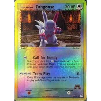 Team Magma”s Zangoose (EX Team Magma vs Team Aqua 23) (Reverse Holo) English - Excellent