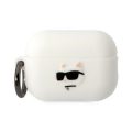 Θήκη Σιλικόνης Karl Lagerfeld 3D Logo NFT Choupette Head για Apple AirPods Pro 2 - White