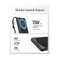 PowerBank Veger MagOn Wireless MagSafe Fast Charge 10000mAh 15W με Θύρα USB-A και Θύρα USB-C Power Delivery  - Black