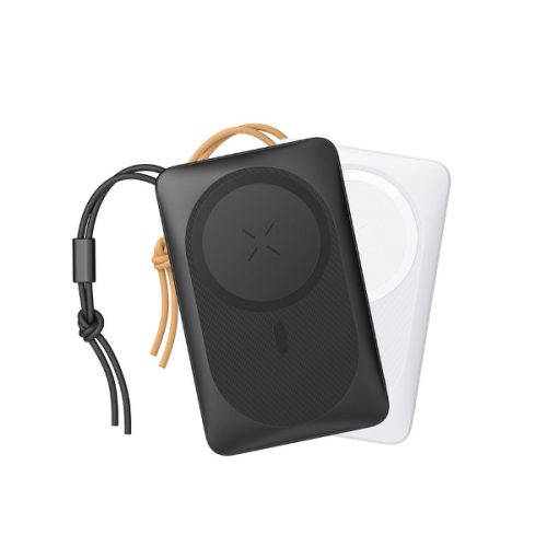 PowerBank Veger MagOn Wireless MagSafe Fast Charge 10000mAh 15W με Θύρα USB-A και Θύρα USB-C Power Delivery  - Black