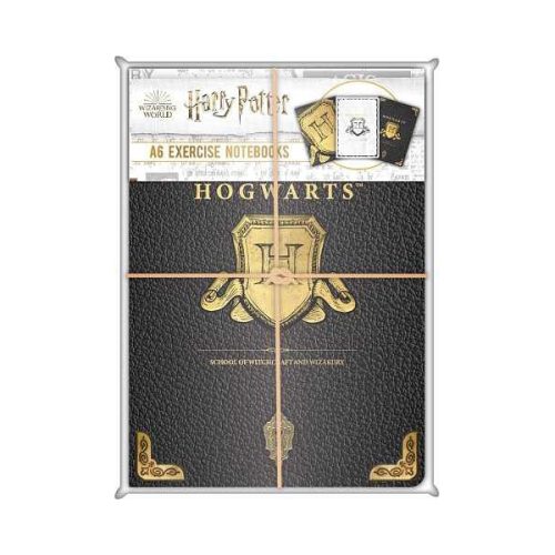 Harry Potter: Σετ 3 σημειωματάρια Α6 (10.5x15) - Hogwarts Shield - Blue Sky