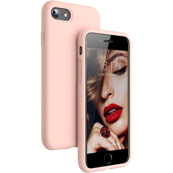 Θήκη Σιλικόνης Orso για iPhone SE/8/7 - Pink