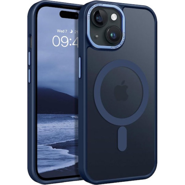 Θήκη Σιλικόνης Orso Focus με Magsafe για iPhone 14/13 - Frosted Blue