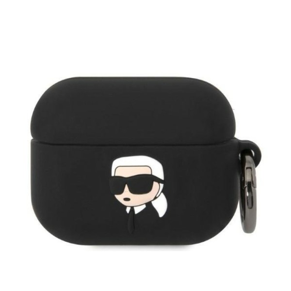 Θήκη Σιλικόνης Karl Lagerfeld 3D Logo NFT Karl Head για Apple AirPods Pro 2 - Black