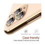 Tempered Glass Πίσω Κάμερας OEM 3 in 1 για Apple iPhone 12 Pro  -Gold 