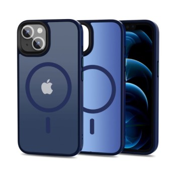 Θήκη Σιλικόνης Tech-Protect Magmat MagSafe για Apple iPhone 13  - Matte Navy