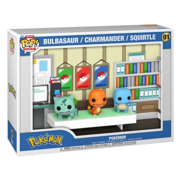 Funko Pop! Games: Pokemon - Bulbasaur - Charmander - Squirtle #1 Deluxe Moment (Deluxe)
