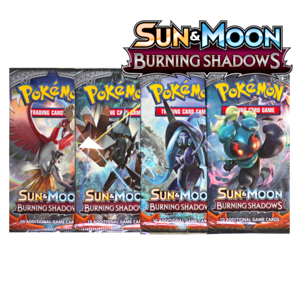 Pokémon TCG: Sun & Moon – Burning Shadows Art Set (4 Boosters)