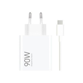 Φορτιστής Xiaomi GaN με Θύρα USB-A και Καλώδιο USB-C 90W - White
