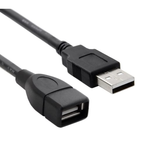 Καλώδιο Επέκτασης Powertech USB 2.0 USB-A male σε USB-A female 1.5m - Black