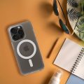 Θήκη Σιλικόνης Frost Mag Cover με Magsafe για Apple iPhone 12 Pro Max - Clear