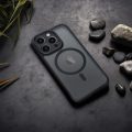 Θήκη Σιλικόνης Matte Mag Cover με MagSafe για iPhone 12 Pro Max - Matte Black