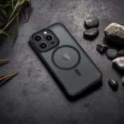 Θήκη Σιλικόνης Matte Mag Cover με MagSafe για iPhone 12 Pro Max - Matte Black