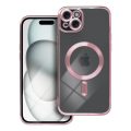 Θήκη Σιλικόνης Tech-Protect Magshine με Magsafe για Apple iPhone 15 Plus - Rose Gold