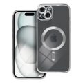 Θήκη Σιλικόνης Tech-Protect Magshine με Magsafe για Apple iPhone 15 Plus - Silver