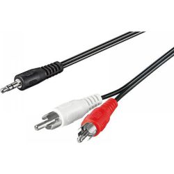 Καλώδιο ATC 2*RCA (Male) σε 1*AUX (Male) 1.5m - Black