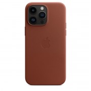 Δερμάτινη Θήκη Apple Leather Case με MagSafe για iPhone 14 Pro Max - Umber