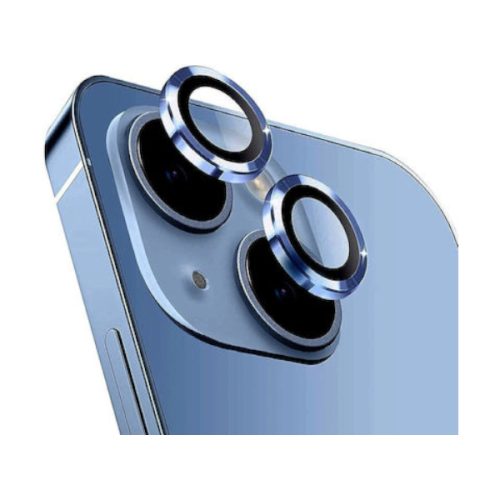 Tempered Glass Πίσω Κάμερας OEM 2 in 1 για Apple iPhone 15 / 15 Plus - Blue
