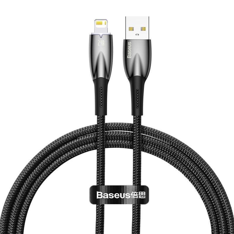 Καλώδιο Φόρτισης Baseus Glimmer Series cable από USB σε Lightning 1m - Black