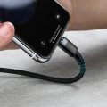 Καλώδιο Baseus USB-C to Lightning Cafule Braided 18W, 1m - Black/Grey