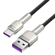 Baseus Braided Καλώδιο USB σε Type-C 5Α 66W Braided Cable 2m - Black/Silver