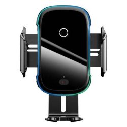 Βάση αυτοκινήτου Baseus Qi Light Electric Gravity Car Mount με Ασύρματο Φορτιστή - Black 