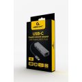 Cablexpert Hub Type-C με 3 Θύρες USB-A 3.1 & 1 Θύρα RJ-45 - Grey
