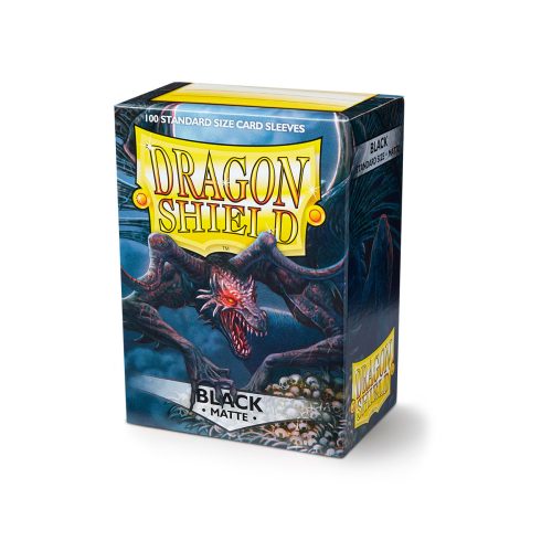 Dragon Shield Standard Size Ultra Premium Classic Sleeves - Black Matte