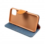 Θήκη Πορτοφόλι Canvas Holster για Samsung Galaxy S23 - Navy Blue / Brown