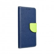 Θήκη Πορτοφόλι Canvas Holster για Samsung Galaxy S23 - Navy Blue / Lime