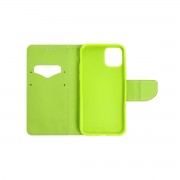 Θήκη Πορτοφόλι Canvas Holster για Samsung Galaxy S23 - Navy Blue / Lime