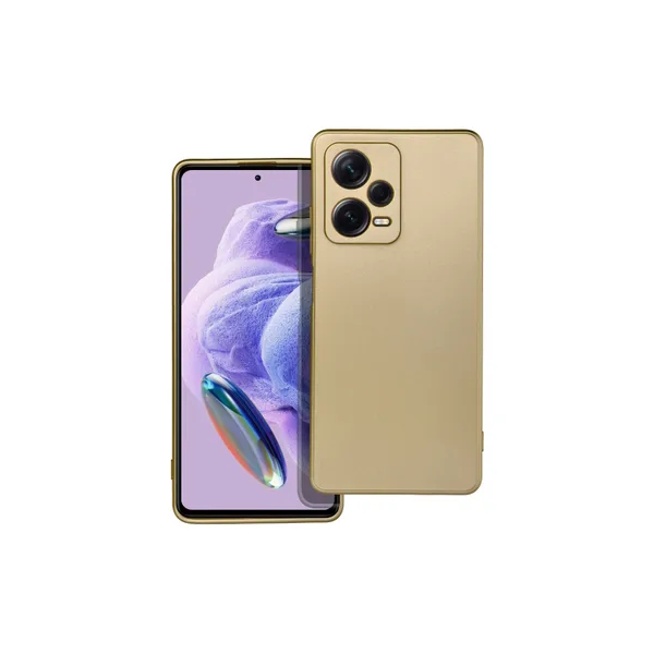 Θήκη Σιλικόνης Metallic για Xiaomi Redmi Note 12 Pro+ 5G - Gold