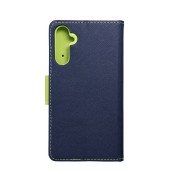 Θήκη Fancy Book για Samsung Galaxy A34 5G - Navy Blue/Lime